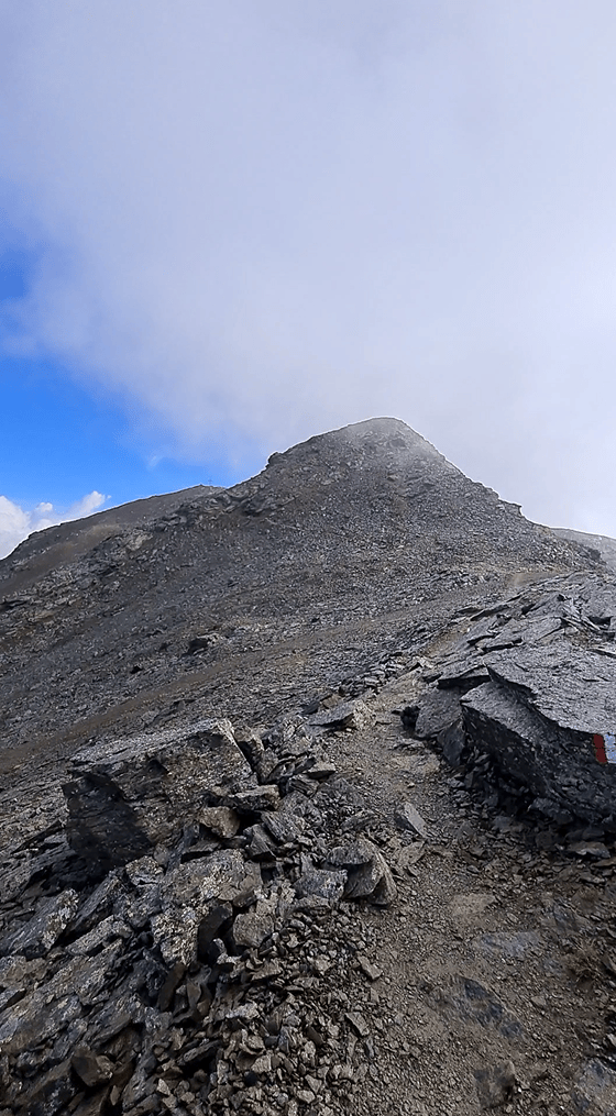 Sentiero 145 in salita verso Cima Collecchio